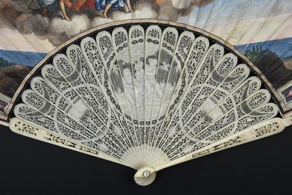 null The Chariot of Dawn, circa 1790-1800
Folded fan, known as the "Grand Tour",...