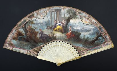 null Jewel fan, Les amours naissantes, circa 1730-1740
Exceptional folded fan, the...