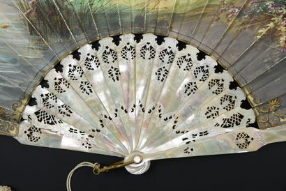 null Music in the heart, circa 1890-1900
Folded fan, the skin sheet painted with...