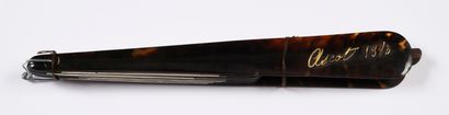 null Four brown tortoiseshell mounts**, late 19th century
One inscribed "Ascot 1883"...