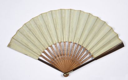 null Hommage à Mirabeau, circa 1791
Folded fan, the double sheet of paper engraved...