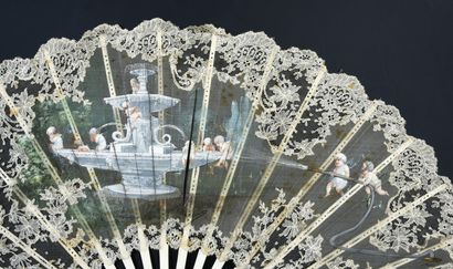 null Bathing of the Lovers, ca. 1890-1900
Folded fan, the leaf painted with lovers...