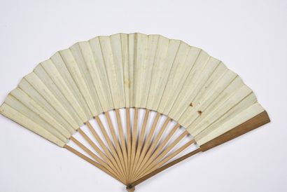 null The return of the royal family to Paris, 1791
Folded fan, the engraved paper...