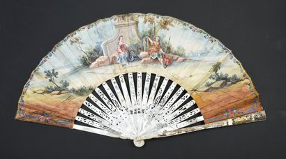 null Jason and the Golden Fleece, ca. 1750-1760
Folded fan, the double gouache-painted...