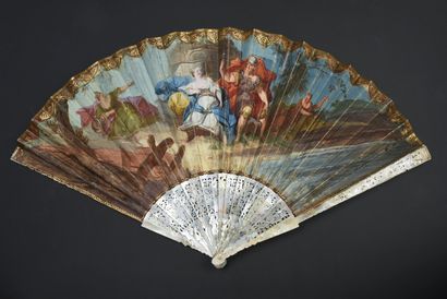 null The Continence of Scipio, c. 1730
Folded fan, the double sheet of skin, lined...