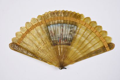 null Mât de cocagne, circa 1820-1830
Broken type fan, four images or "à surprise",...