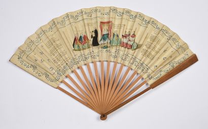 Assemblée des notables, 1787 Folded fan,...