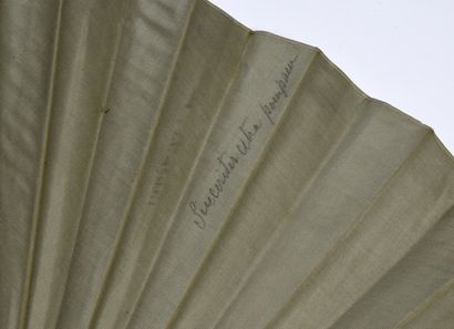 null Thermometer, circa 1880-1890
Rare folded fan, with scientific curiosity, the...
