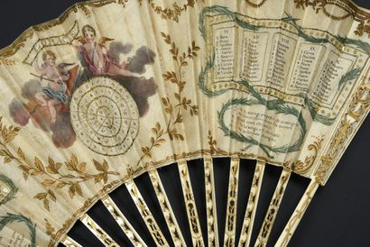 null The Oracle, The Game of Love and Chance, circa 1900
Folded fan, the cream silk...