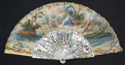 null The Virtue of Scipio the African, circa 1750-1760
Folded fan, the skin sheet...