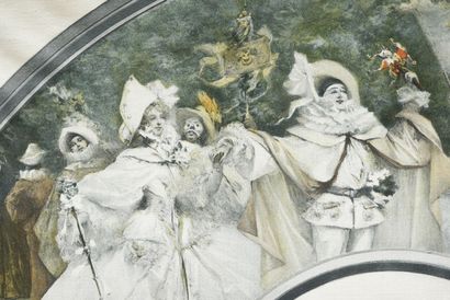 null Pierrot roi du Carnaval, d'après Georges Clairin (1843-1919), vers 1900
Feuille...