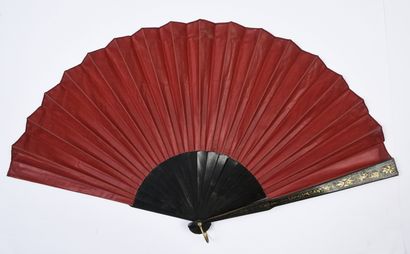 null Views of Vienna, ca. 1880-1890
Large folded fan, the double cloth sheet printed...