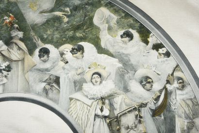 null Pierrot roi du Carnaval, after Georges Clairin (1843-1919), circa 1900
Cream...