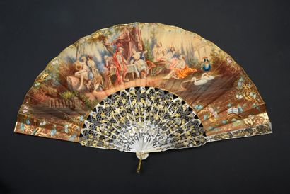 Telemachus and Calypso, ca. 1850
Folded fan,...