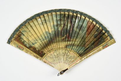 null Amphitrite, circa 1700
Painted ivory fan of Amphitrite on a chariot pulled by...