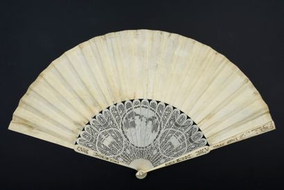null The Chariot of Dawn, circa 1790-1800
Folded fan, known as the "Grand Tour",...