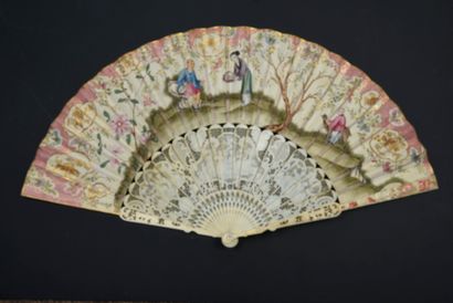 null Diana and her nymphs, ca. 1760
Folded fan, the leaf in skin, mounted in English,...