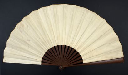 Georges Cain (1853-1919) Les pavots pour Yvette Guilbert, circa 1890 Folded fan,...