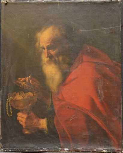 Attribué à Pieter Van Mol (1599-1650) 
Alleged greed.
Oil on canvas.
93 x 73 cm.
Expert:...