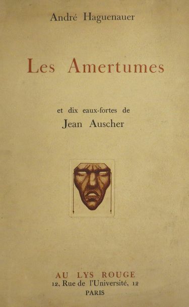Jean Auscher (1896-1950) 
Essay for "Les Amertumes", poems by André Haguenauer, circa...