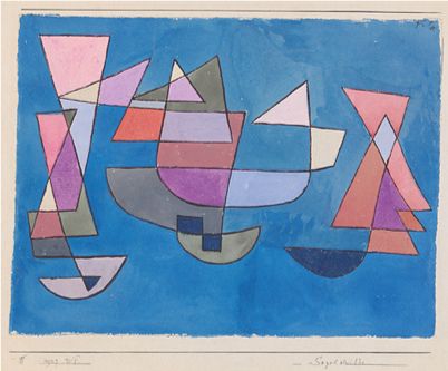 ZAO WOU-KI (1920-2013) 
Voiles à la mer 1953
Lithographie en 5 couleurs,
500 x 655...