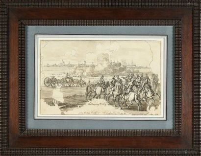 Georg Philipp Rugendas (1666-1742) 
Siege of the fortress of Lille (Ryssel), by allied...