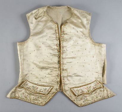 Basque waistcoat, Louis XVI period, ivory...