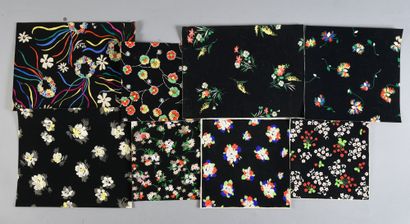 Set of fabric models for fashion, circa 1940-1960,...