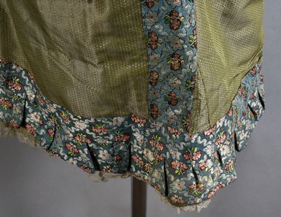 null Children's dress made up in silk and costume elements from the 18th century,...