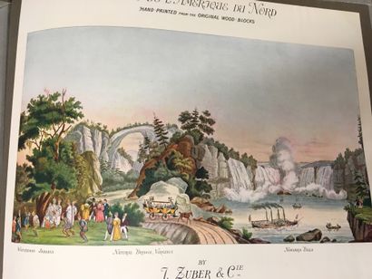null Presentation album Zuber&Cie, Rixheim, circa 1930, large panoramic decors of...