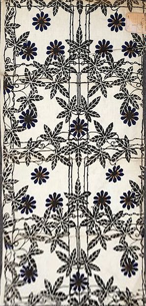 null Six toiles imprimées, manufacture Cornille, vers 1920-1930, impression à la...