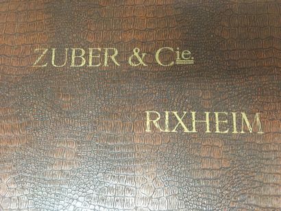 null Presentation album Zuber&Cie, Rixheim, circa 1930, large panoramic decors of...