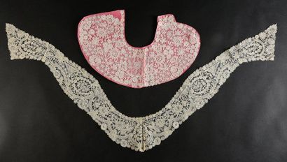 null Accessoires du costume féminin, Belgique, fin du XIXe siècle.
Cinq cols dont...