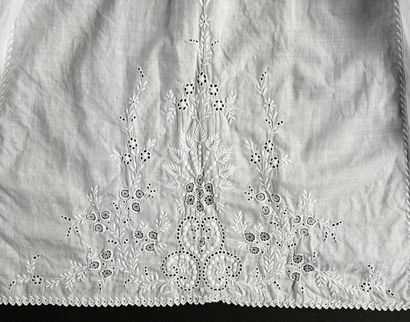 null Robe de baptême, broderie Ayrshire, milieu du XIXe siècle.
Longue robe de présentation...