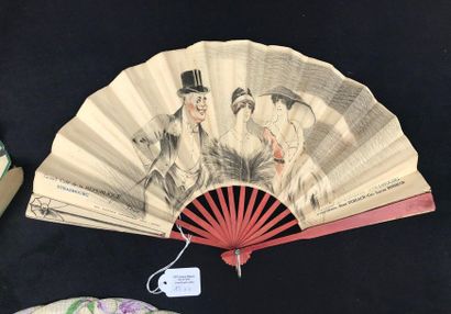 null Souvenir - Three advertising fans. The first one, balloon-shaped, souvenir of...