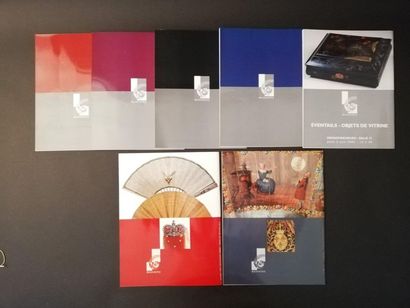 null ROSSINI - Sept catalogues de vente d'éventails de la maison de ventes Rossini...