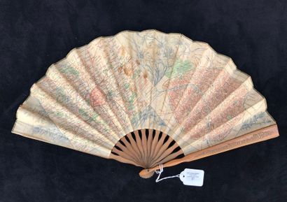 null PARISIAN LIFE - SPORTS- Bois de Boulogne and Paris

Fan, double leaf decorated...