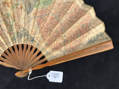 null PARISIAN LIFE - SPORTS- Bois de Boulogne and Paris

Fan, double leaf decorated...