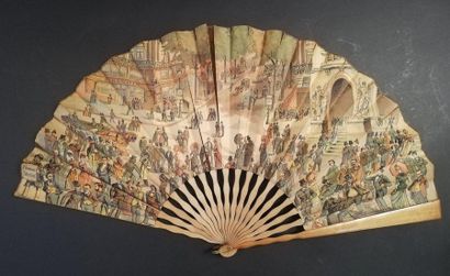 null Paris Universal Exhibition, Siraudin confectioner, 1889

Folded fan, lithographed...