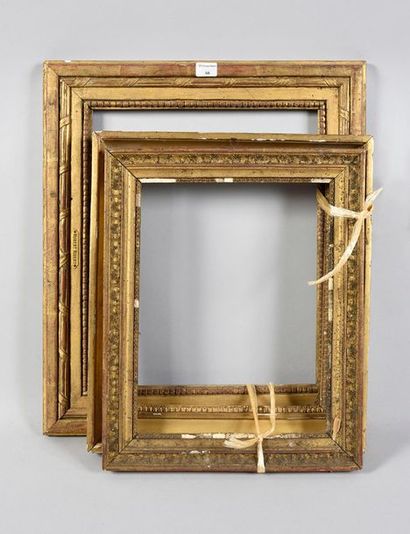 null Set of three frames.

Louis XIV and Empire period.
