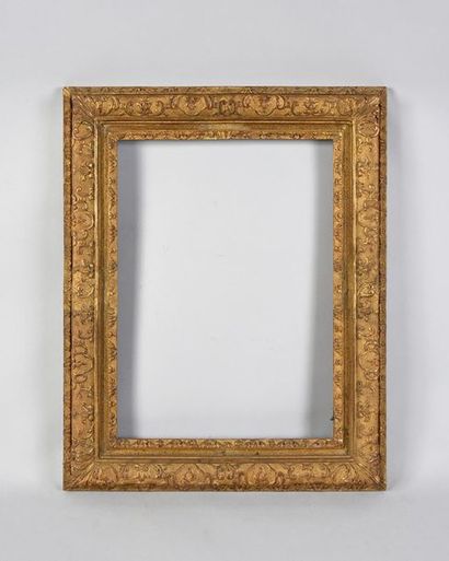 null Carved and gilded oak frame with Bérain decoration.

Louis XIV period (modified...