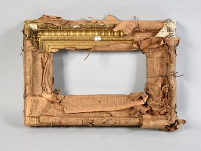 null Wooden frame and gilded paste called "with channels". 

19th century.
 20 x...