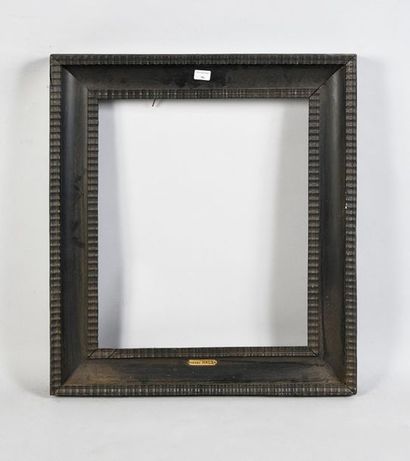 null Blackened wooden frame decorated with guilloche chopsticks.

Netherlands, 17th...