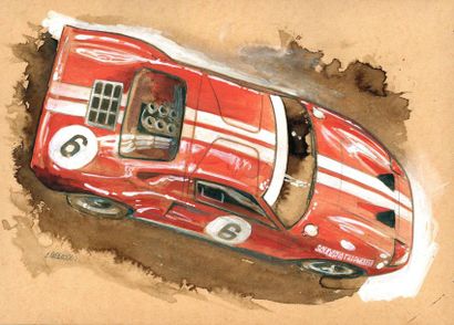 PAPAZOGLAKIS, Christian (1969) 
Ford GT40 châssis numéro 1005 24 heures du Mans 1965.
Scuderia...