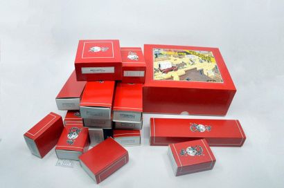 MORRIS 
Ensemble de 16 boites Pixi Lucky Luke :
Avec boîtes et certificats (Proche...