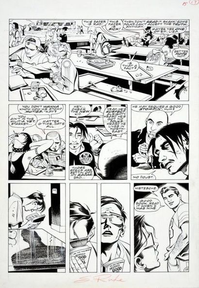 RUDE, Steve (1956) 
X-Men - Children of the Atom, BOOK 1 p17. 
 Meeting between Cyclops...