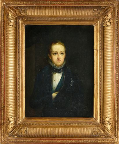ÉCOLE FRANÇAISE DU XIXe SIÈCLE,  ATTRIBUÉE À JEAN-MARIUS FOUQUE (1822-1880).