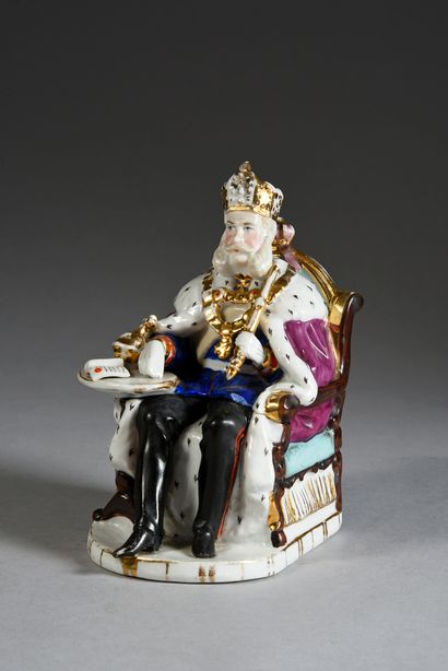 null GUILLAUME Ier, roi de Prusse et empereur d'Allemagne (1797-1888).
Figurine en...