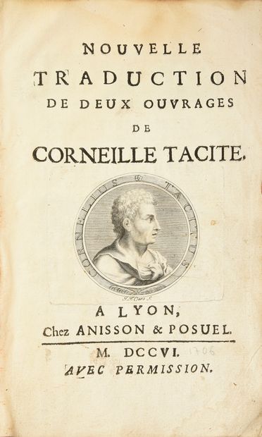 null [LIBRARY OF PHILIPPE V OF SPAIN]. 
 TACITUS Corneille. New translation of two...