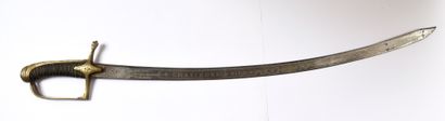 null GOOD OFFICER'S SABRE OF THE IMPERIAL GUARD.
Blade well engraved on both sides:...